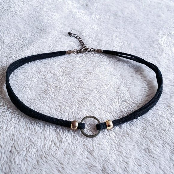 witchy velvet double string choker necklace🧙 - Picture 1 of 4